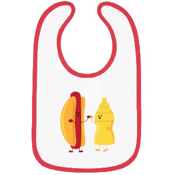 Discover HOT DOG & MUSTARD HIGH FIVE Bibs