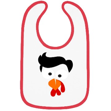 Discover Turkey Face Thanksgiving Bibs