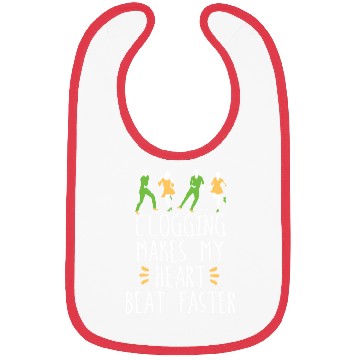 Discover Clogging folk dance Heart Beat clog funny gift Bibs