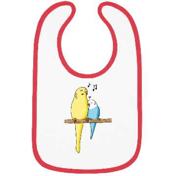 Discover budgie bird budgerigar parakeet family singing Bibs