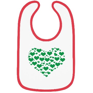Discover Green Heart St Patricks Day Bibs