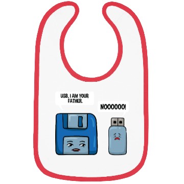 Discover Floppy Disc USB Data Nerd Computer Science Gift Bibs