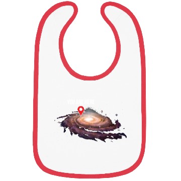 Discover Universe Your Location Funny Gift Bibs