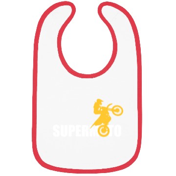 Discover Supermoto Motorcycle - Gift for Men and Bikers Bibs