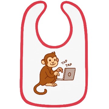 Discover monkey laptop Bibs