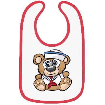 Discover SAILOR TEDDY BEAR captain crew sail boat nautical Bibs
