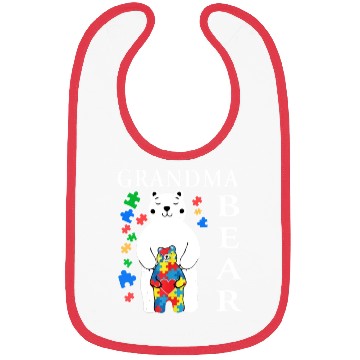 Discover Grandma Bear Autism Awareness Bibs