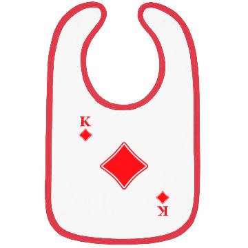 Discover King Of Diamonds Playing Cards Poker Casino Gift Bibs