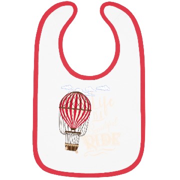 Discover Retro Balloonist Hot Air Balloon Optimism Optimist Bibs