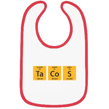 Discover Tacos Periodic Table Element Food Science Bibs