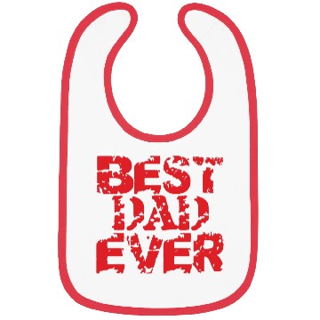 Discover Red Best Dad Ever Bibs