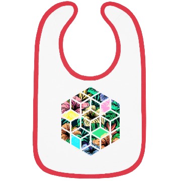 Discover Hipster Flower Octagon Bibs