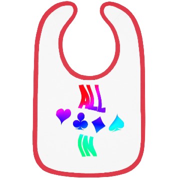 Discover Poker ALL IN Karten Pik Texas Holdem Bibs