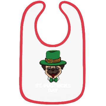 Discover Pug Dog Pug Tricks Day St Patricks Day Gift Bibs