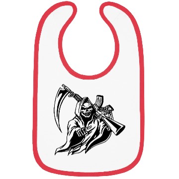 Discover Grim Reaper With Rifle ©WhiteTigerLLC.com Bibs