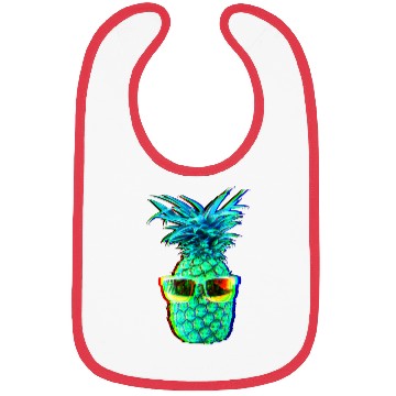 Discover EDM Pineapple EDM Trippy Neon Rave Bibs