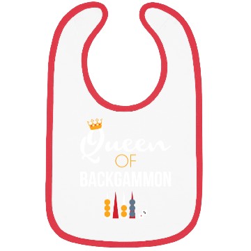 Discover Queen of Backgammon Bibs Board Game Backgammon
