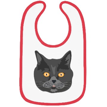 Discover Cat British Shorthair Cat Face - Gift Idea Bibs