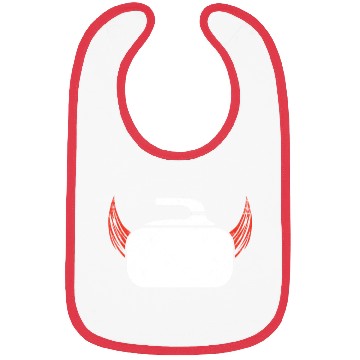 Discover Curling Devil Ice Sports Sweeper Ice Rink Gift Bibs