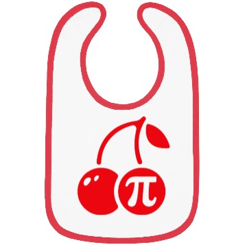 Discover Cherry Pi Day Bibs Funny Math Nerd Pie Teacher