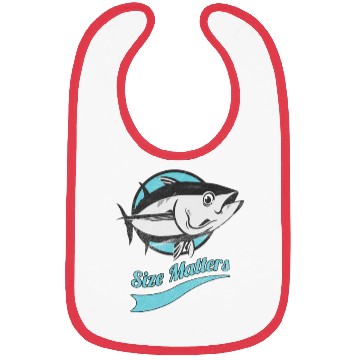 Discover Fish Size Matters Fisherman Fish Ocean Sea Bibs