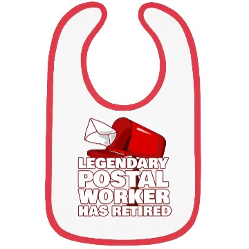 Discover Funny Post Office Retired Postal Worker Gift Idea Bibs