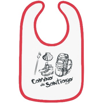 Discover Camino de Santiago Design Bibs for him and her