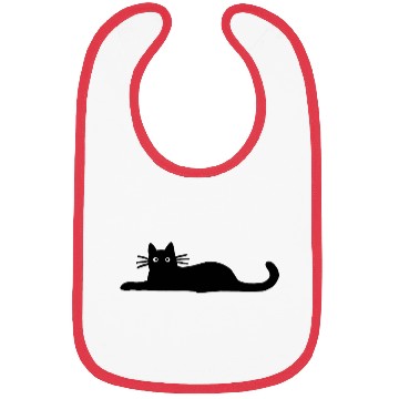 Discover Cat Black Bibs