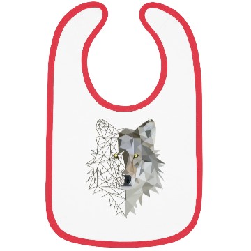 Discover Geometric Wolf Bibs