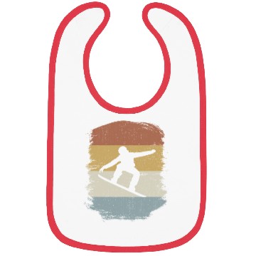 Discover Snowboard Snowboarding Snowboarder Retro Gift Bibs