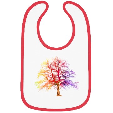 Discover Fantasy tree gradient chakra forest peace Bibs