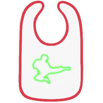 Discover Neon Tae Kwon Do Geometric Retro Gift Idea Bibs