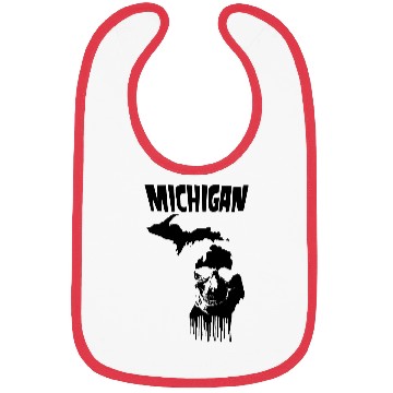 Discover Michigan Punk Rock Skull Bibs