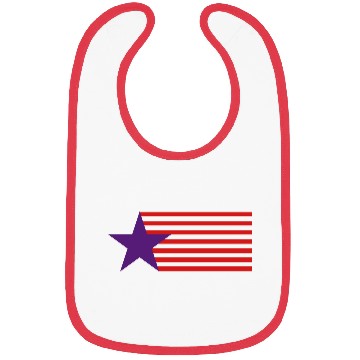 Discover Star and stripes USA flag Bibs