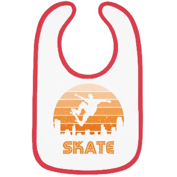 Discover Retro Sunset Skate Bibs
