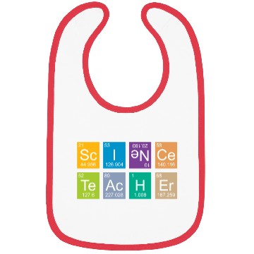 Discover science teacher funny periodic table Bibs