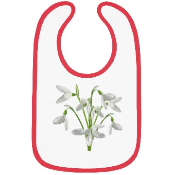 Discover Flower Spring Snowdrop White - Gift Idea Bibs