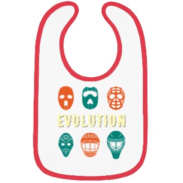 Discover Ice Hockey Goalie Mask Evolution Player Coach Gift Bibs