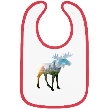 Discover Moose - Canadian Pride Bibs