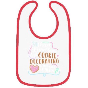 Discover Funny Cookie Decorating Design for Cookie Artists Bibs