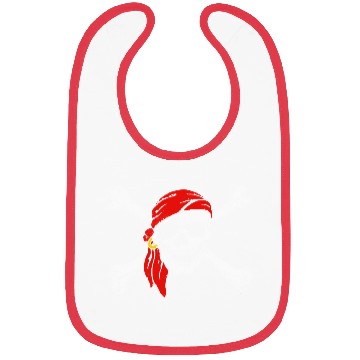 Discover Pirate Skull Crossbones Bibs