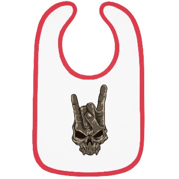 Discover Devil Horns Sign | Heavy Metal Hand Gesture Music Bibs