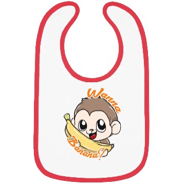 Discover Monkeys Banana Bibs