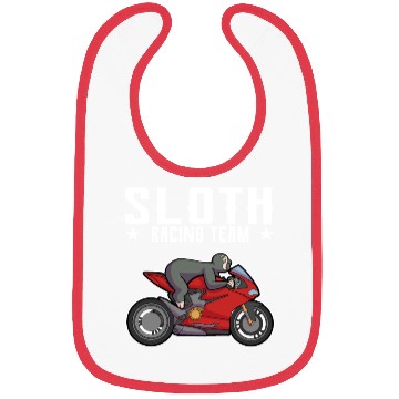 Discover Sloth Racing Team Biker Motorcycle Gift Bibs