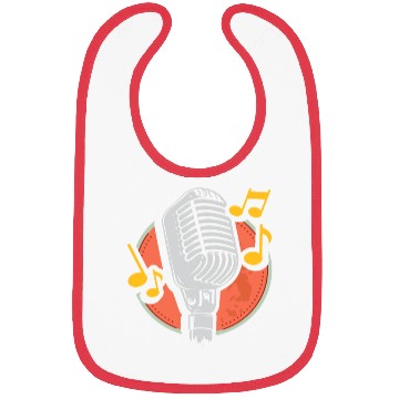 Discover Retro Micro microphone Old School Microphone Bibs