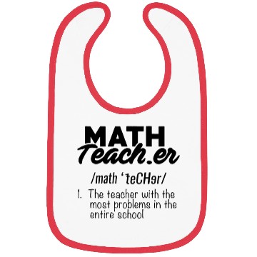 Discover funny math teacher definition Bibs