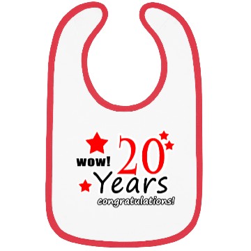 Discover 20 years anniversary Bibs
