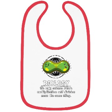 Discover Biology Science Multiplication Funny Joke Bibs