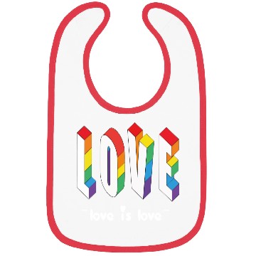 Discover Love is Love Bibs