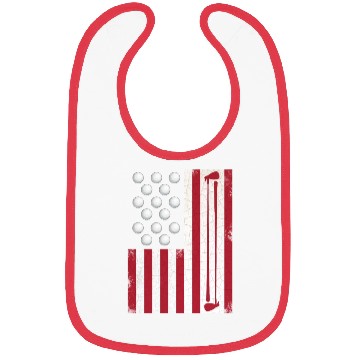 Discover Golf Flag on 4th Of July Bibs